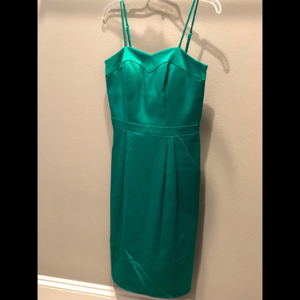 Turquoise Cocktail Dress with Pockets